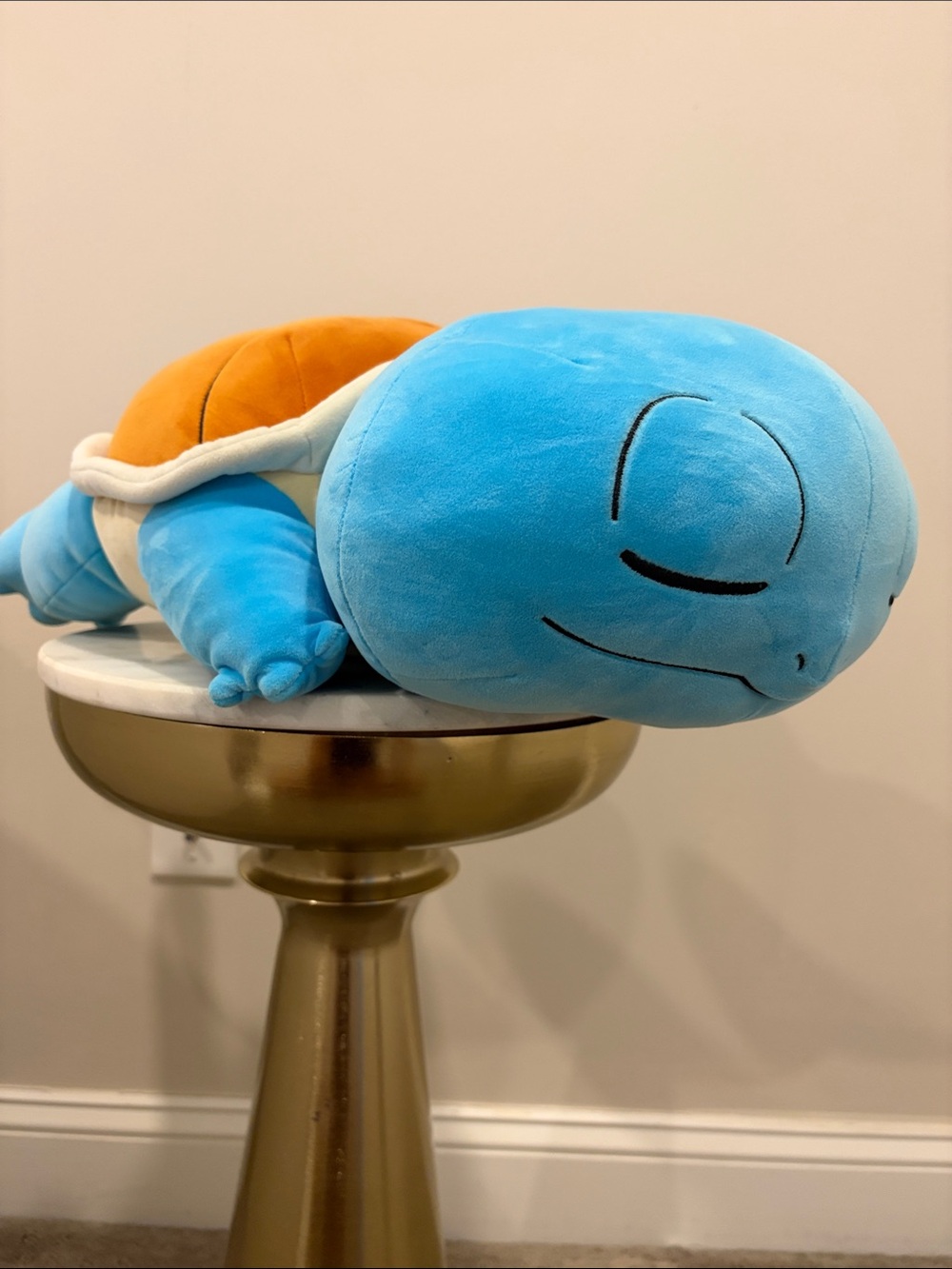 Pokémon Squirtle Large Sleeping Plush Stuffed Animal Blue Turtle